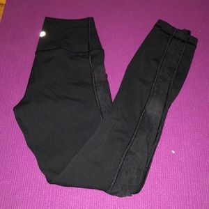 Lululemon leggings with mesh